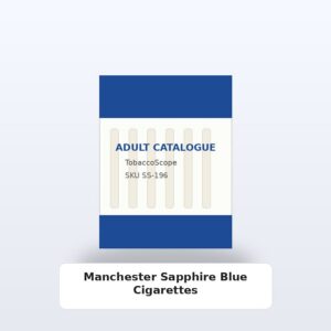 Manchester Sapphire Blue Cigarettes adult-only catalogue product image on TobaccoScope
