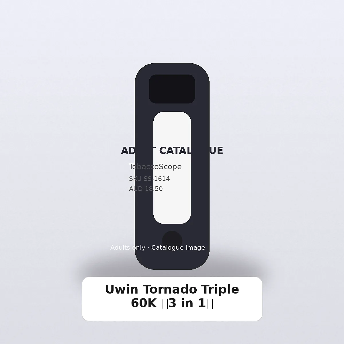 Uwin Tornado Triple 60K (3 in 1) adult-only catalogue product image on TobaccoScope