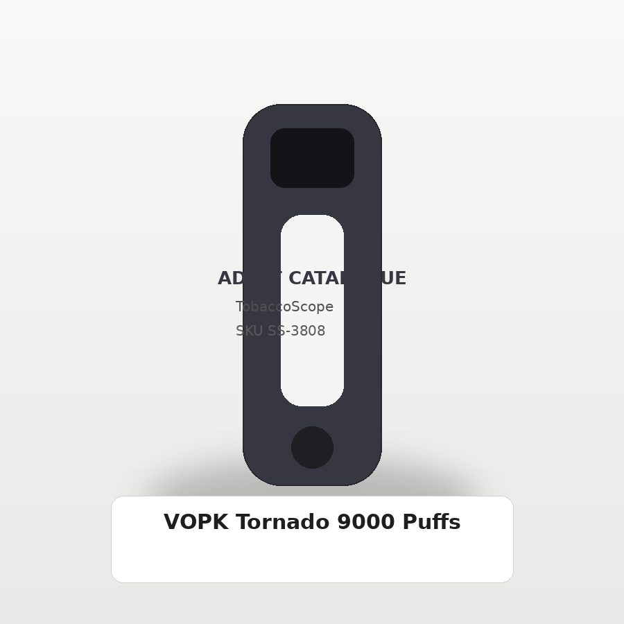 VOPK Tornado 9000 Puffs adult-only catalogue product image on TobaccoScope