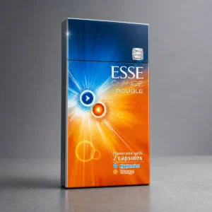 ESSE Change Double Applemint Orange packaging photographed for a format and packaging profile page