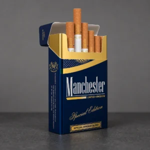 Manchester Blue Special Edition packaging photographed for a format and packaging profile page