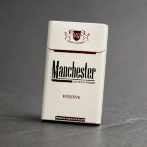 Manchester Reserve packaging photographed for a format and packaging profile page