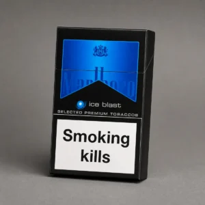 Marlboro Ice Blast packaging photographed for a format and packaging profile page