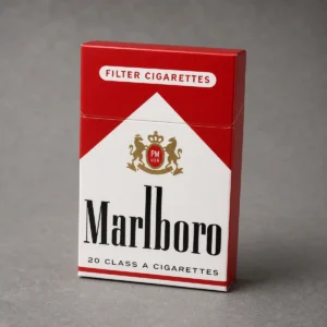 Marlboro Red packaging photographed for a format and packaging profile page