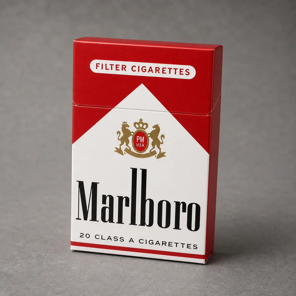 Marlboro Red packaging photographed for a format and packaging profile page